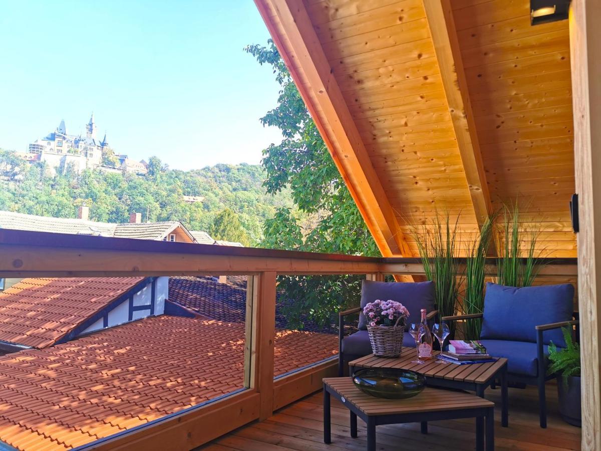 Das Chalet Mit Schlossblick In แวร์นิกโกโรเดอ ภายนอก รูปภาพ